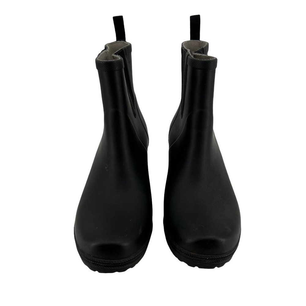 Tretorn Black Emma Wedge Heel Rain Boots Size 41 Women’s
